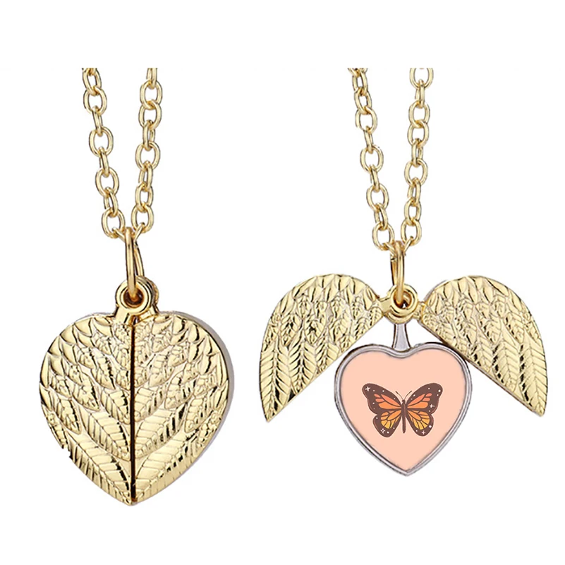 Orange Monarch Butterfly Nmv Heart Active Angel Wing Necklace Beautiful Pendant Fashion Jewelry
Orange Monarch Butterfly Nmv Heart Active Angel Wing Necklace Beautiful Pendant Fashion Jewelry