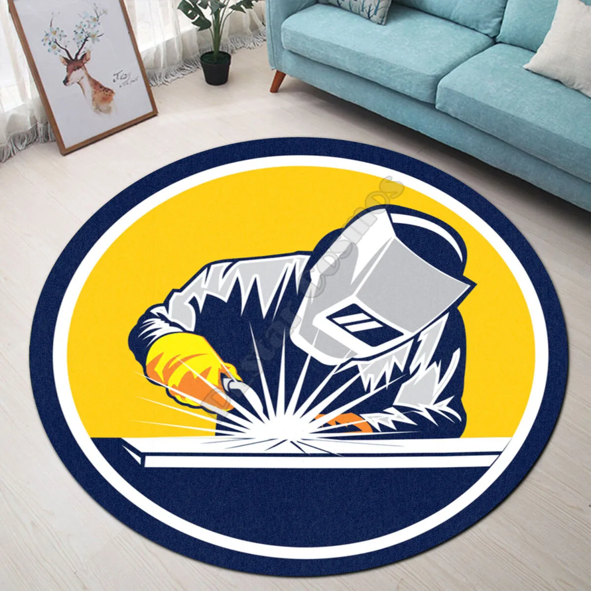 Love Welder Premium Round Rug 3D Printed Rug Non-slip Mat Dining Room Living Room Soft Bedroom Carpet 01
Love Welder Premium Round Rug 3D Printed Rug Non-slip Mat Dining Room Living Room Soft Bedroom Carpet 01