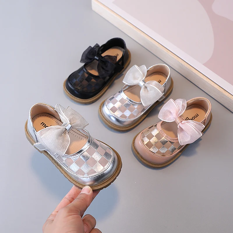 Toddler Grid Shoes Fashion Children Girls Spring Autumn Pu Princess Butterfly Knot Shoes Kids Shoe Baby Flat Girl Loafers Shoes
Toddler Grid Shoes Fashion Children Girls Spring Autumn Pu Princess Butterfly Knot Shoes Kids Shoe Baby Flat Girl Loafers Shoes