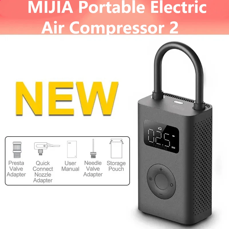 MIJIA Air Pump 2 портативный электрический компрессор
MIJIA Air Pump 2 портативный электрический компрессор