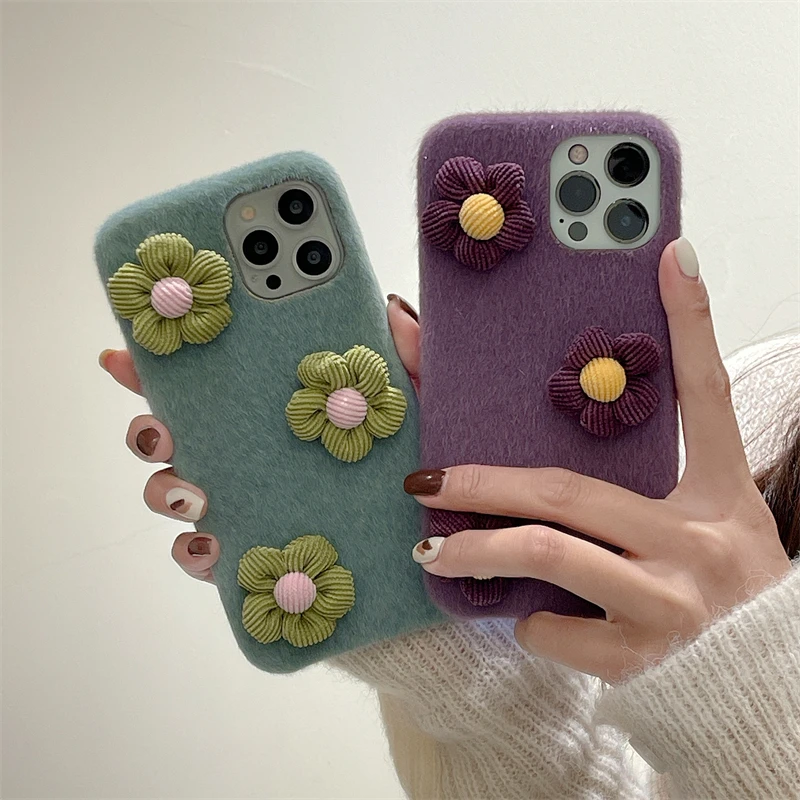 Korean Cute Plush 3D Flower Phone Case For iPhone 11 12 13 Pro XS Max X XR 6s 7 8 Plus Luxury Winter Fuzzy Soft Shockproof Cover
Korean Cute Plush 3D Flower Phone Case For iPhone 11 12 13 Pro XS Max X XR 6s 7 8 Plus Luxury Winter Fuzzy Soft Shockproof Cover