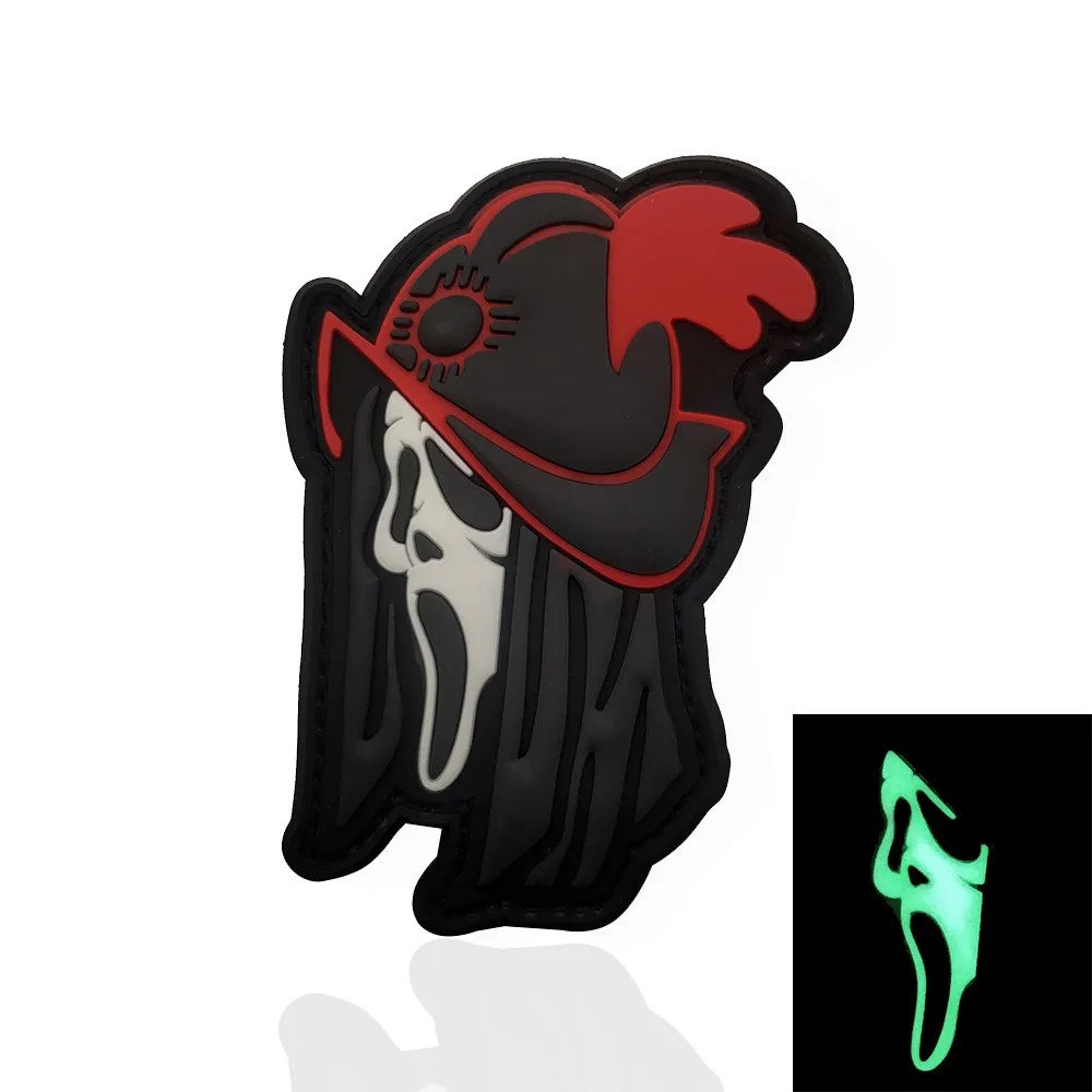 PVC Soft Adhesive Hook&loop Patches for Clothing Screaming Ghost Mask Glow Patch Tactical Armband Morale Badge on Backpack Hat
PVC Soft Adhesive Hook&loop Patches for Clothing Screaming Ghost Mask Glow Patch Tactical Armband Morale Badge on Backpack Hat