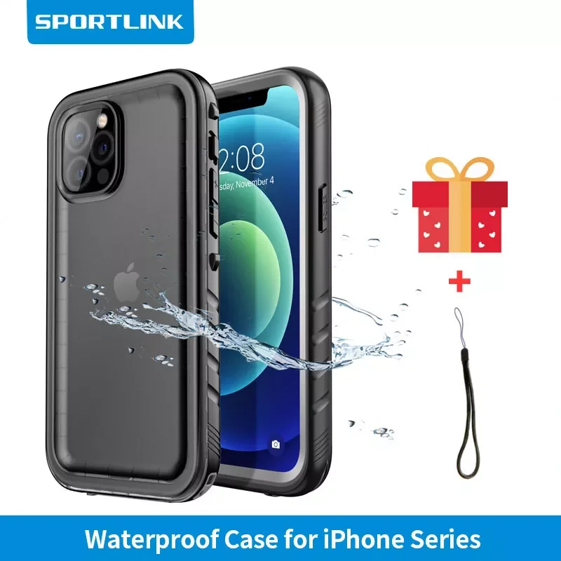 SPORTLINK Waterproof Case For iPhone 7 8 13 12 11 Pro X XR XS Max Shockproof Underwater Swimming Diving Cover Protect With Strap
SPORTLINK Waterproof Case For iPhone 7 8 13 12 11 Pro X XR XS Max Shockproof Underwater Swimming Diving Cover Protect With Strap