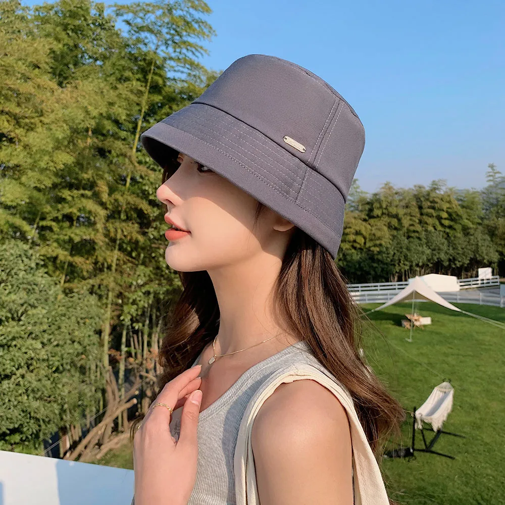 2022 new Women's bucket hat Solid color style caps fashion Panama luxury hat fisherman hat Ladies summer sun Travel Beach Hat
2022 new Women's bucket hat Solid color style caps fashion Panama luxury hat fisherman hat Ladies summer sun Travel Beach Hat
