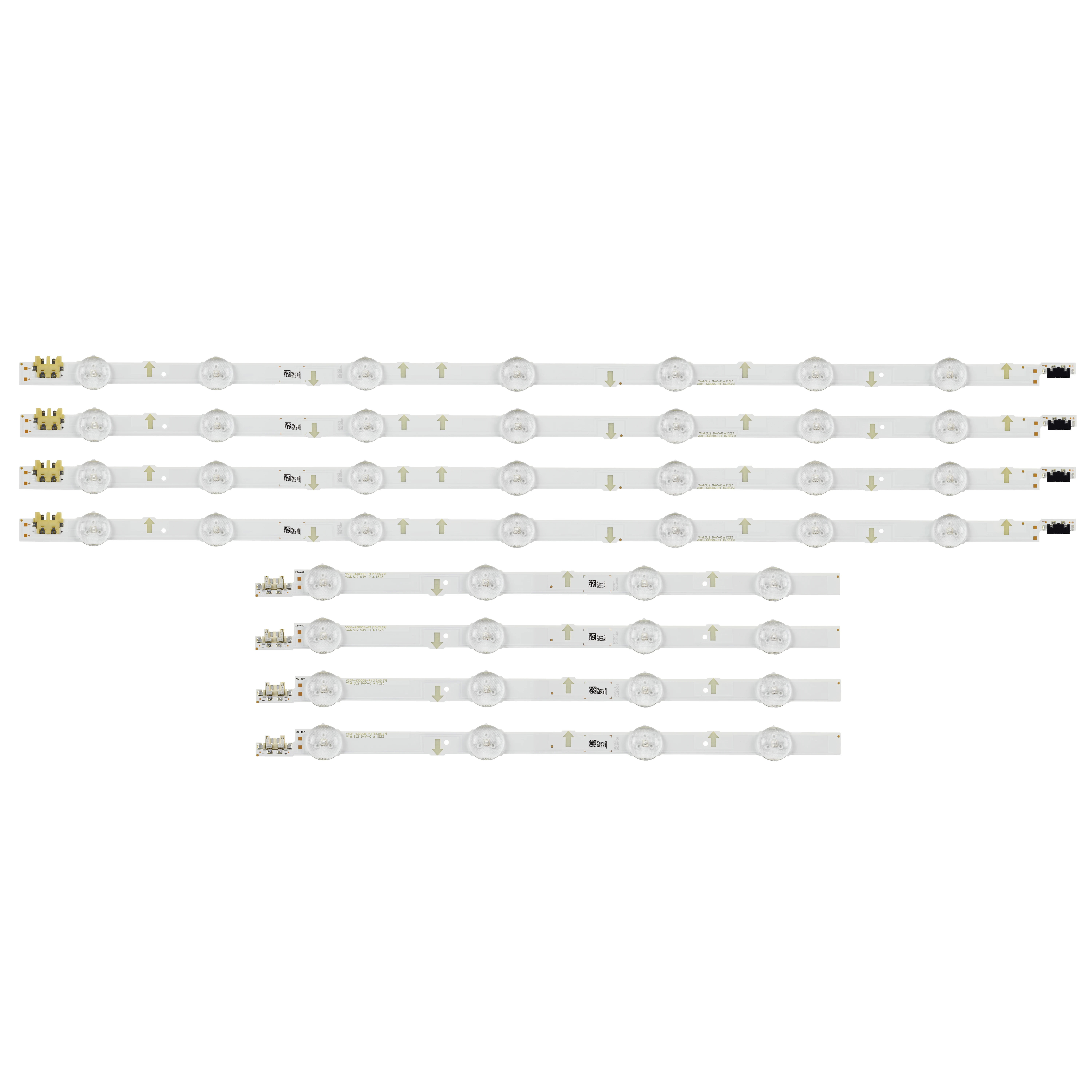 8pcs/set LED strip for Samsung UE43J5500 UE43J5550 UE43J5600 UE43J5502 S_5j55_43_FL_L7 R4 LM41-00117X 00117W BN96-36336A 36337A
8pcs/set LED strip for Samsung UE43J5500 UE43J5550 UE43J5600 UE43J5502 S_5j55_43_FL_L7 R4 LM41-00117X 00117W BN96-36336A 36337A