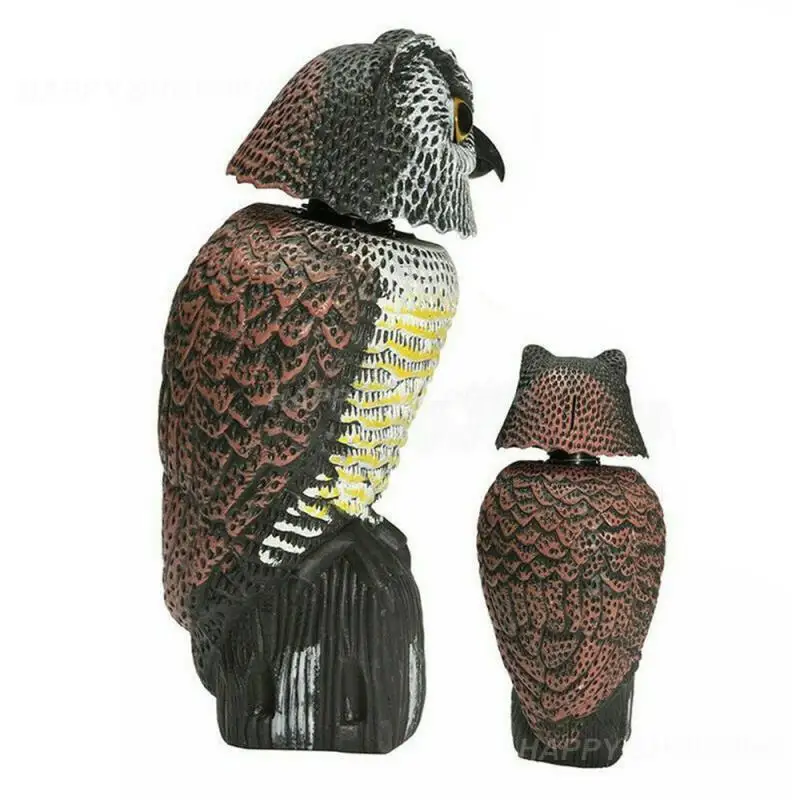 Realistic Bird Scarer Rotating Head Sound Owl Prowler Decoy Protection Repellent Pest Control Scarecrow Garden Yard Move
Realistic Bird Scarer Rotating Head Sound Owl Prowler Decoy Protection Repellent Pest Control Scarecrow Garden Yard Move