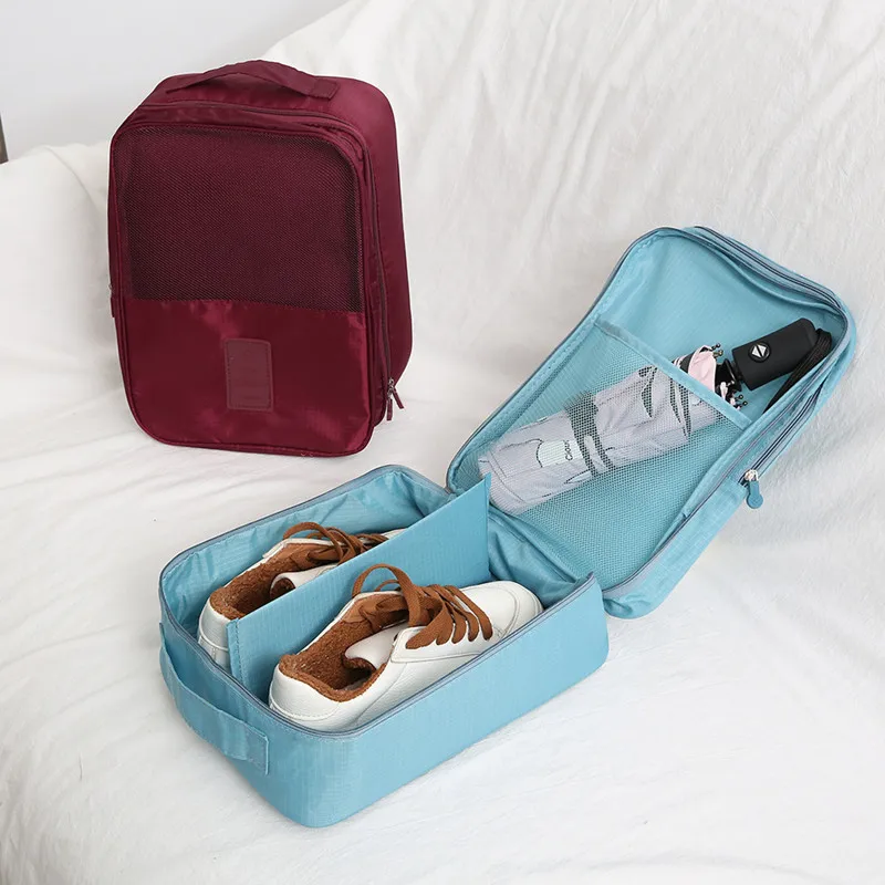 

Travel Packing Breathable Shoes Sorting Organize Bag Multi Portable slippers High heel sock Pouch Waterproof Storage Case
