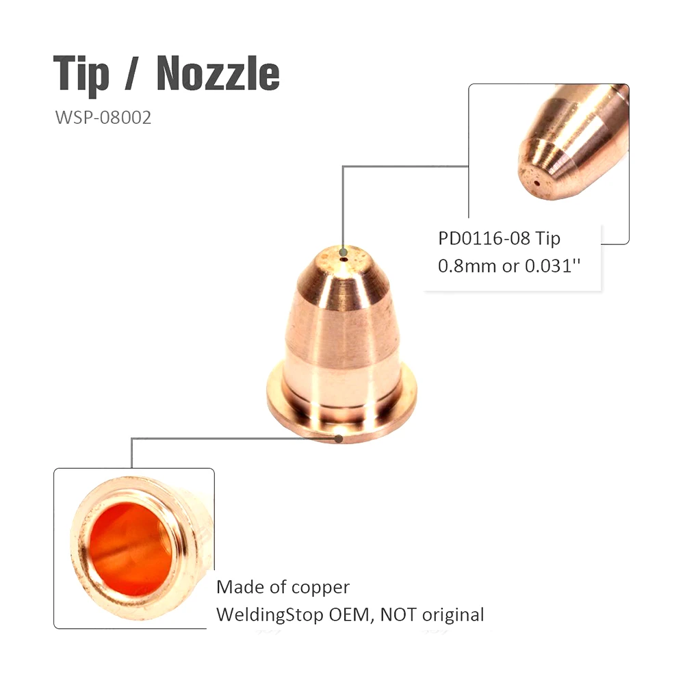 200 Pcs S25 S45 Electrode PR0110 + Nozzle Tip PD0116-08 Plasma Cutting Machine Torch Kit For WS OEMed Trafimet S25 S45 Torch
200 Pcs S25 S45 Electrode PR0110 + Nozzle Tip PD0116-08 Plasma Cutting Machine Torch Kit For WS OEMed Trafimet S25 S45 Torch