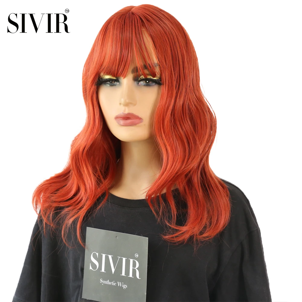 Sivir Synthetic Wigs For Women Fashion Daily With Bangs Medium Wave Green/Pink/Orange/Gold 4 Color Heat Resistant Fibre Hair
Sivir Synthetic Wigs For Women Fashion Daily With Bangs Medium Wave Green/Pink/Orange/Gold 4 Color Heat Resistant Fibre Hair
