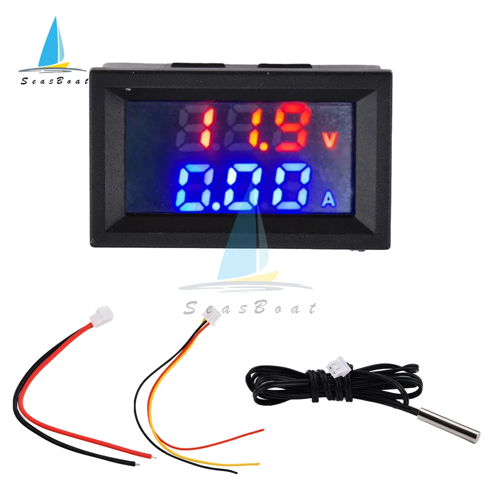 DC 100V 10A Digital Voltmeter Ammeter Wattmeter Dual LED Voltage Detector Current Power Meter Panel Amp Volt Gauge Thermometer
DC 100V 10A Digital Voltmeter Ammeter Wattmeter Dual LED Voltage Detector Current Power Meter Panel Amp Volt Gauge Thermometer