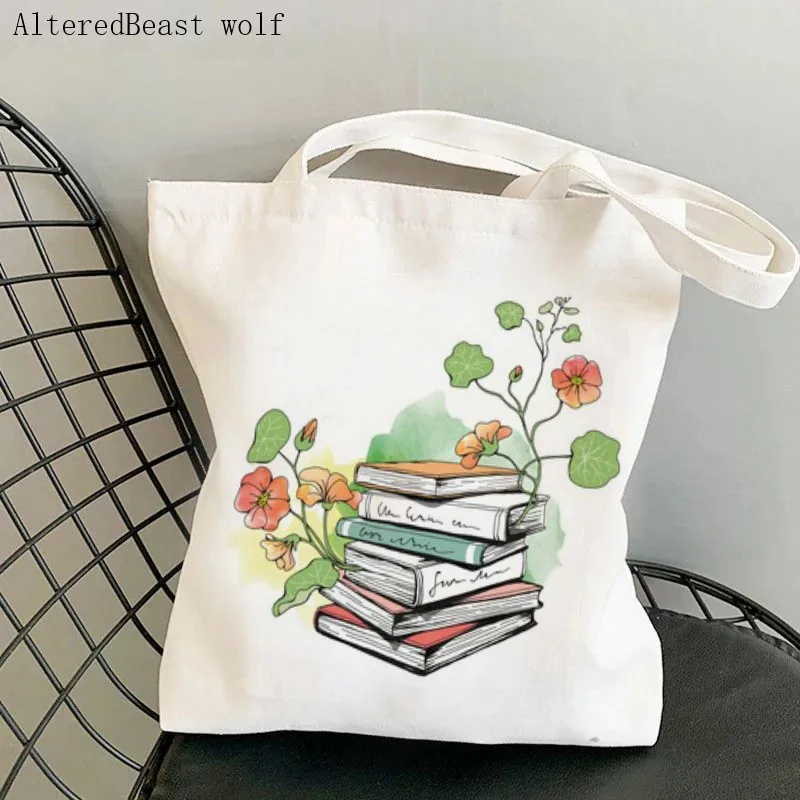 Women Shopper bag Flowery Books Printed art Bag Harajuku Shopping Canvas Shopper Bag girl handbag Tote Shoulder Lady Bag
Women Shopper bag Flowery Books Printed art Bag Harajuku Shopping Canvas Shopper Bag girl handbag Tote Shoulder Lady Bag