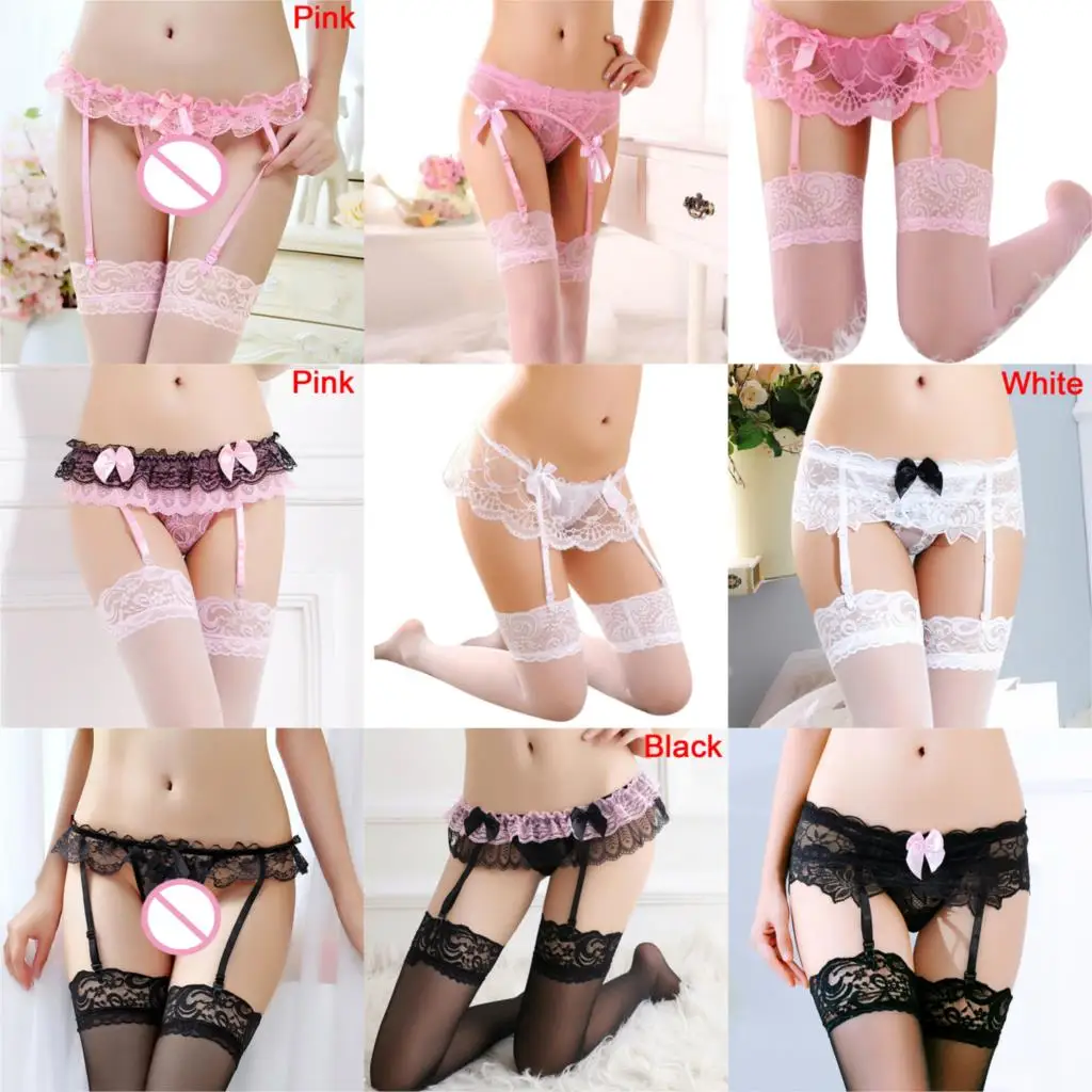 Sheer Lace Ligas Sexy Top Thigh Highs Garter Belt Stockings Bondage Lingerie Garter Belt Suspender Set
Sheer Lace Ligas Sexy Top Thigh Highs Garter Belt Stockings Bondage Lingerie Garter Belt Suspender Set