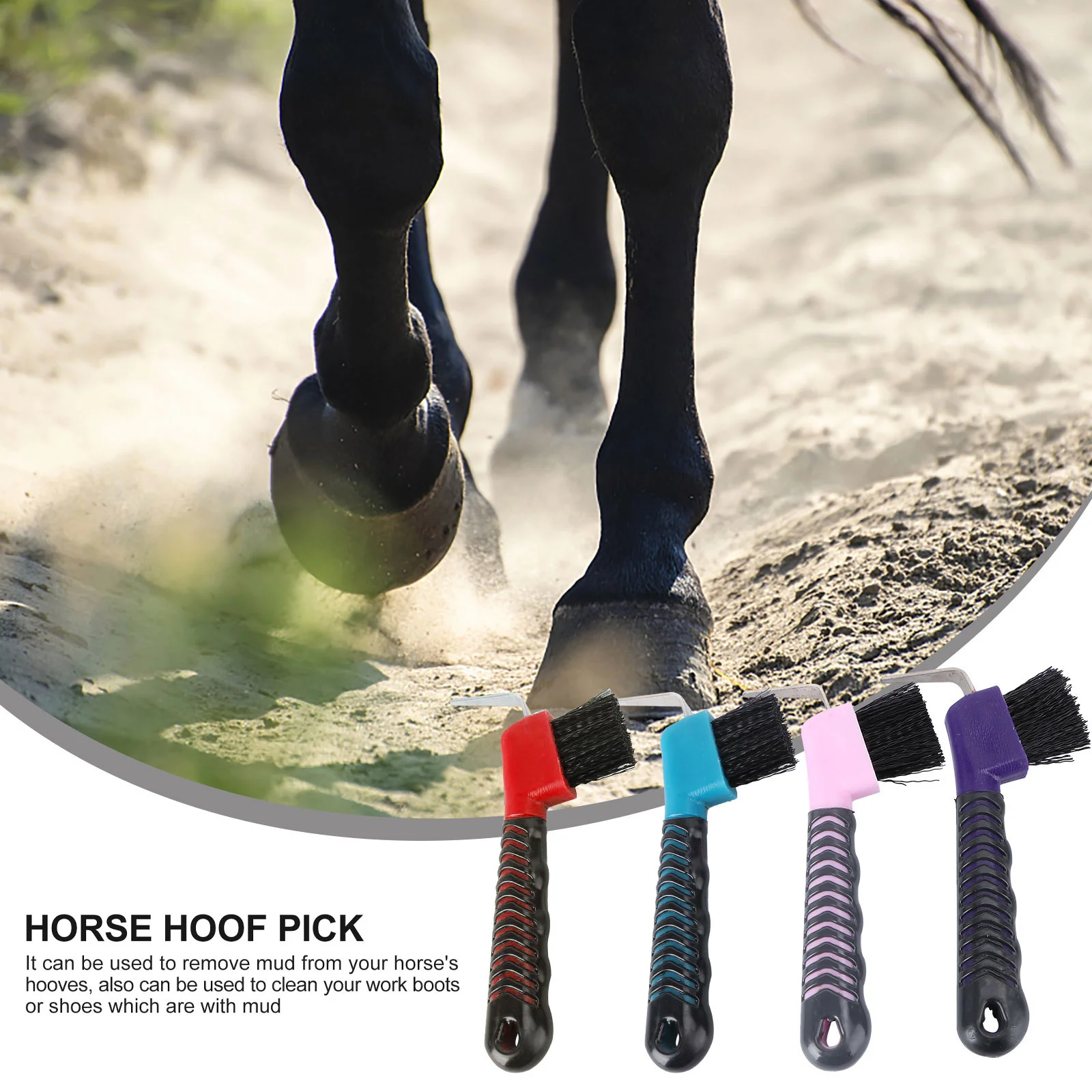 Horse Hoof Pick Brush Groomingtools Hook Brushes Picketwashing Wash Picker
Horse Hoof Pick Brush Groomingtools Hook Brushes Picketwashing Wash Picker