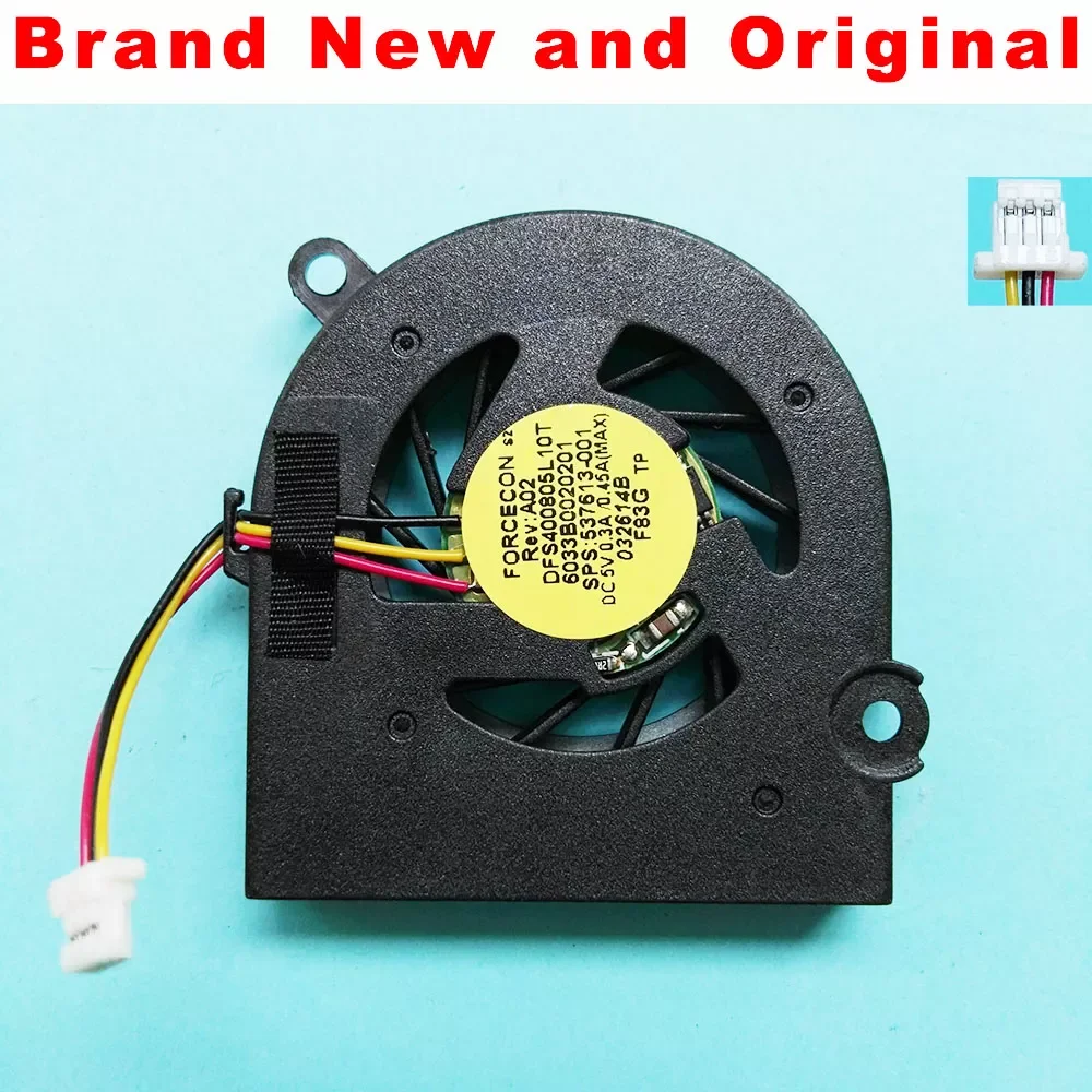 New original cpu Fan for HP MINI 110 110-1000 series notebook cpu Cooling fan cooler 6033B0020201 DFS400805L10T F83G 537613-001
New original cpu Fan for HP MINI 110 110-1000 series notebook cpu Cooling fan cooler 6033B0020201 DFS400805L10T F83G 537613-001