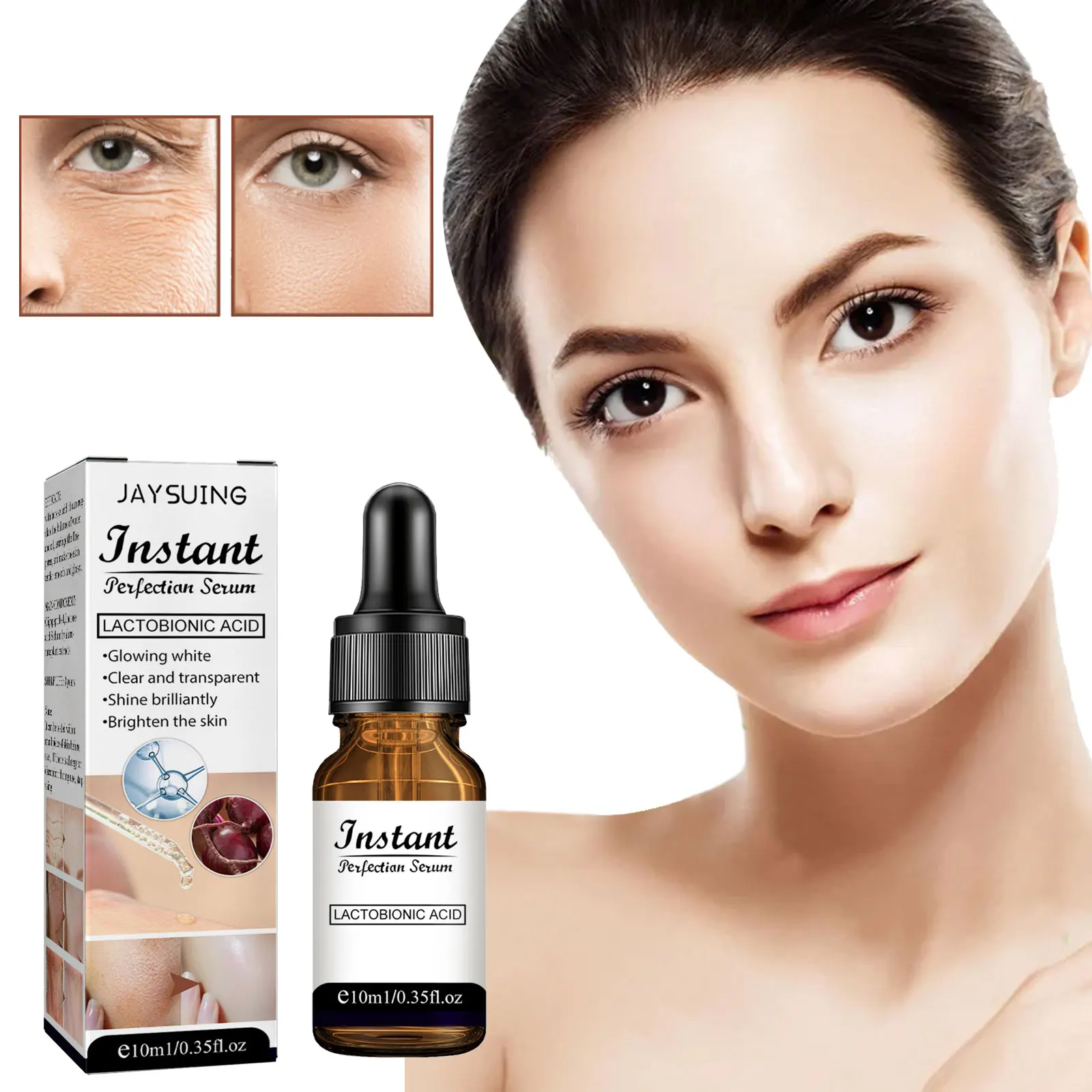 Lighten Wrinkle Essence Anti-Aging Fine Lines Remove Dark Spots Roughness Lifting Loose Skin Whitening Brightening Firming Serum
Lighten Wrinkle Essence Anti-Aging Fine Lines Remove Dark Spots Roughness Lifting Loose Skin Whitening Brightening Firming Serum
