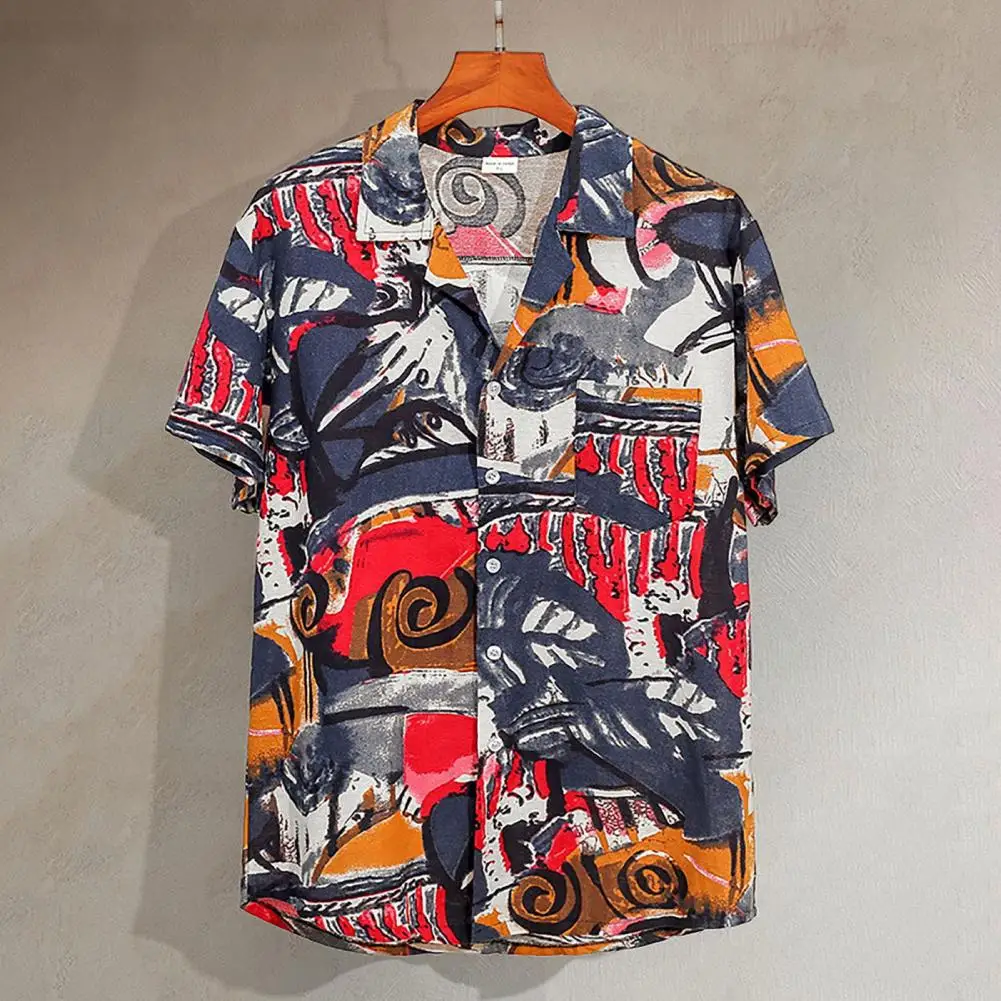 Men Summer Beach Shirt Abstract Artistic Gradient Print Cardigan Keep Turn-down Collar Hawaii Shirt Summer Beach Top Men Shirt
Men Summer Beach Shirt Abstract Artistic Gradient Print Cardigan Keep Turn-down Collar Hawaii Shirt Summer Beach Top Men Shirt