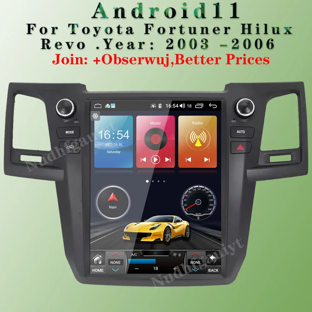 Android 11 Car Radio for Toyota Fortuner/HILUX SW4 Revo 2005-2014 Tesla Style Car Multimedia Player In-Dash DSP GPS Navigatore
Android 11 Car Radio for Toyota Fortuner/HILUX SW4 Revo 2005-2014 Tesla Style Car Multimedia Player In-Dash DSP GPS Navigatore