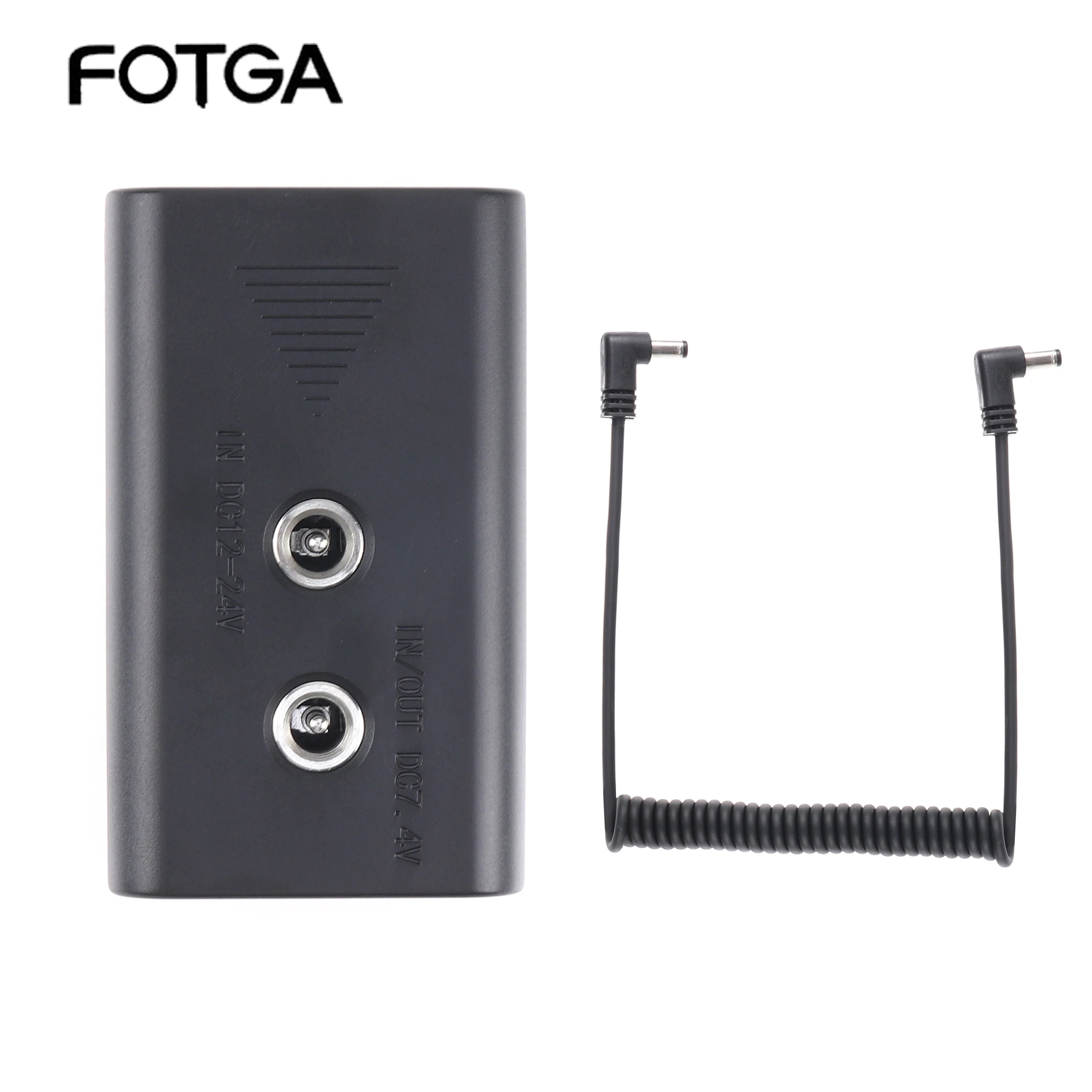 Fotga Power Adapter DC Connector to NP-F Dummy Battery Replacement of NP-F960 /750/770/970 to Power Camera Field Monitor LED
Fotga Power Adapter DC Connector to NP-F Dummy Battery Replacement of NP-F960 /750/770/970 to Power Camera Field Monitor LED