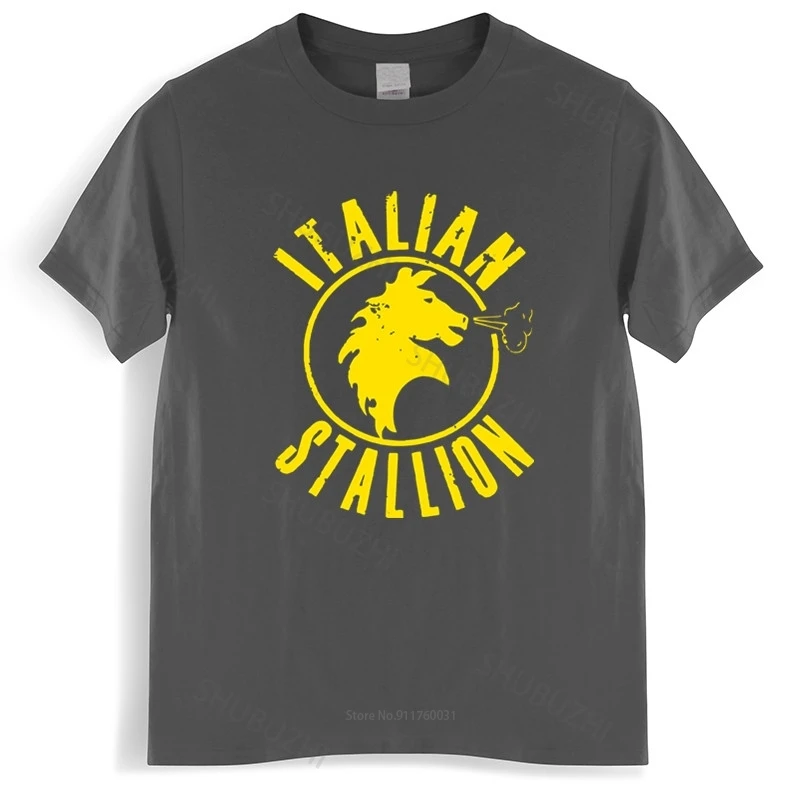Mens luxury cotton T shirt Rocky Italian Stallion Licensed Adult Shirt Loose tops for him plus size teeshirt drop shipping
Mens luxury cotton T shirt Rocky Italian Stallion Licensed Adult Shirt Loose tops for him plus size teeshirt drop shipping