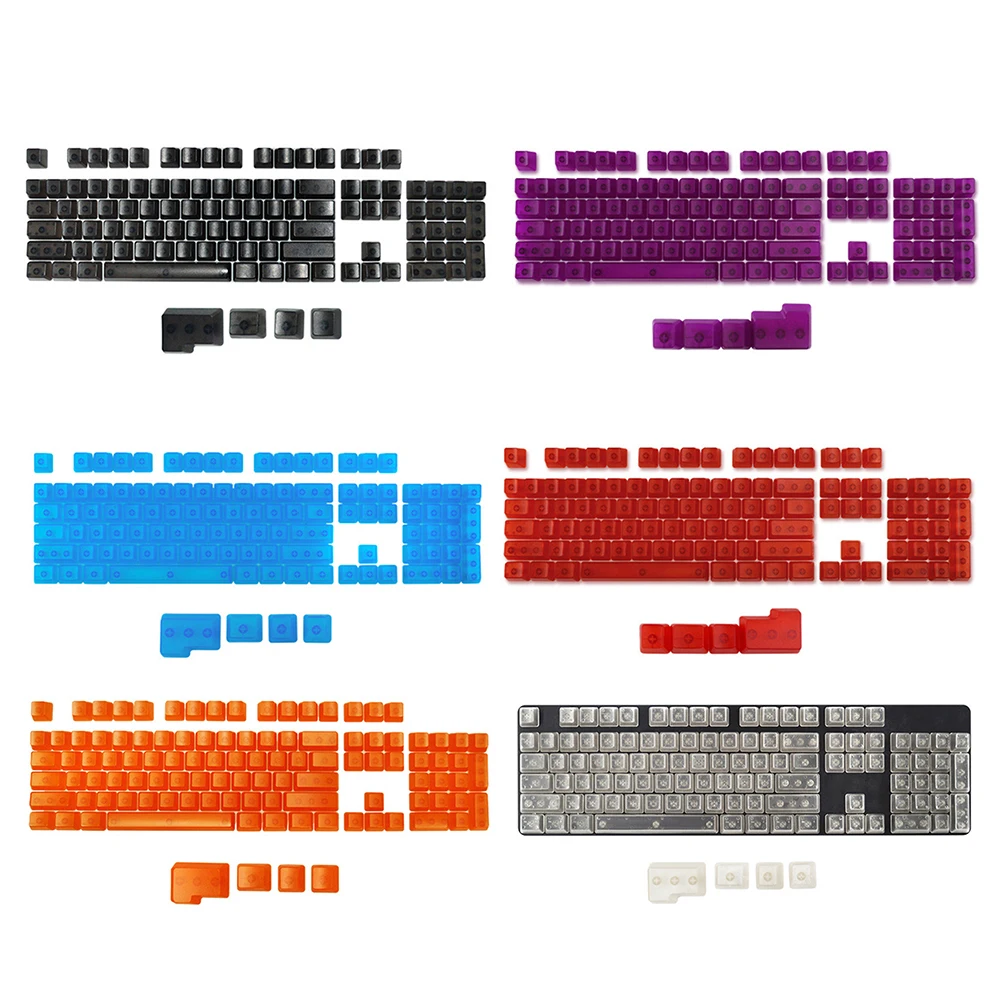 104 Keys Transparent ABS Keycaps Mechanical Keyboard OEM Profile Non-Engraved Backlight RGB Custom Blank Clear Key cap Mx Switch
104 Keys Transparent ABS Keycaps Mechanical Keyboard OEM Profile Non-Engraved Backlight RGB Custom Blank Clear Key cap Mx Switch