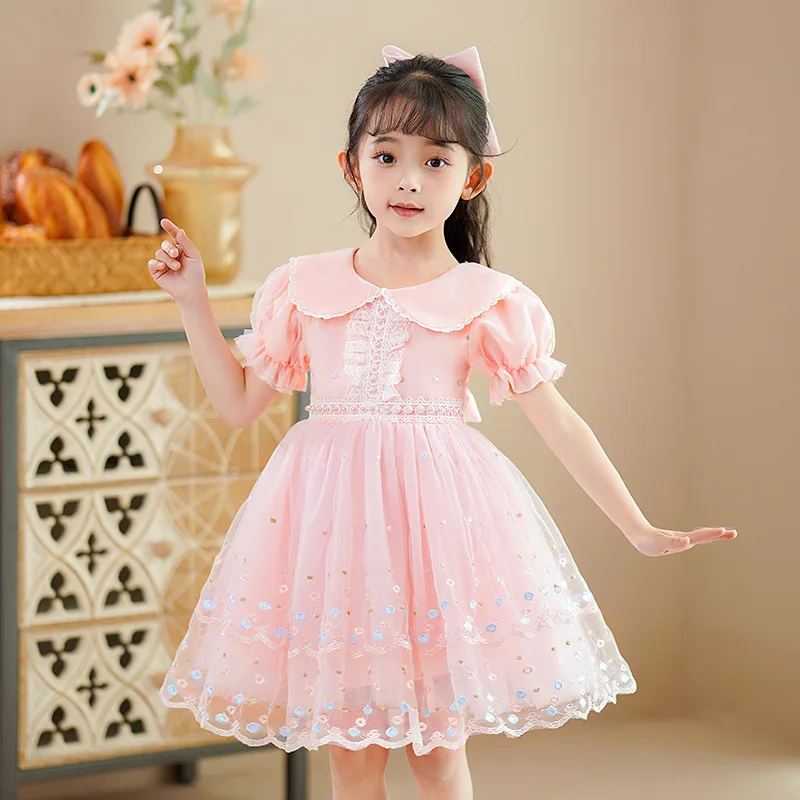 Летнее платье с цветочной вышивкой для девочек, женские платья с коротким рукавом, детские платья принцессы
Летнее платье с цветочной вышивкой для девочек, женские платья с коротким рукавом, детские платья принцессы