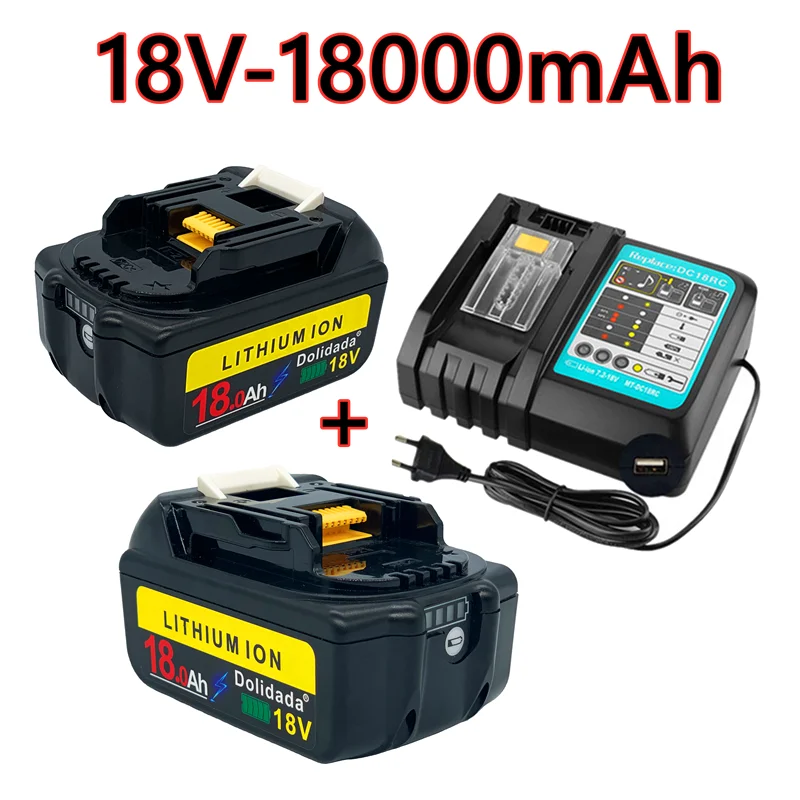 new 18 Volt rechargeable battery 18000mah lithium ion battery Makita bl1880 bl1860 bl1830 + 3A charger power tool battery
new 18 Volt rechargeable battery 18000mah lithium ion battery Makita bl1880 bl1860 bl1830 + 3A charger power tool battery