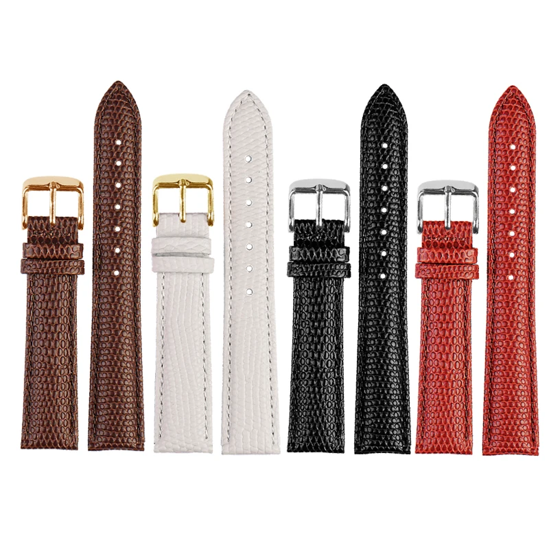 Fashion Lizard texture leather strap Women Men Watchband 12mm 14mm 16mm 18mm 20 pin Buckle Folding buckle Wristband Accessories
Fashion Lizard texture leather strap Women Men Watchband 12mm 14mm 16mm 18mm 20 pin Buckle Folding buckle Wristband Accessories