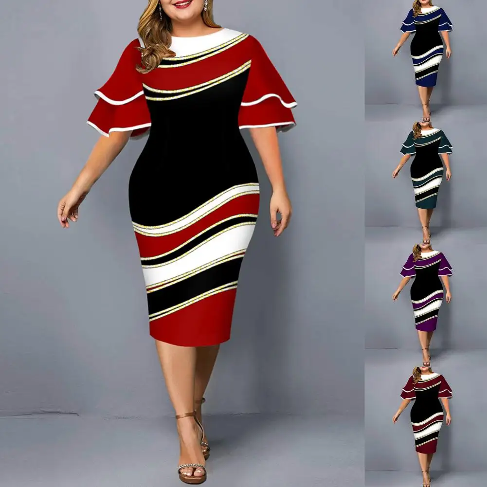 Lady Popular Geometric Print Bell Flare Sleeve Bodycon Dress Autumn Printed Dress Bodycon for Daily Wear
Lady Popular Geometric Print Bell Flare Sleeve Bodycon Dress Autumn Printed Dress Bodycon for Daily Wear