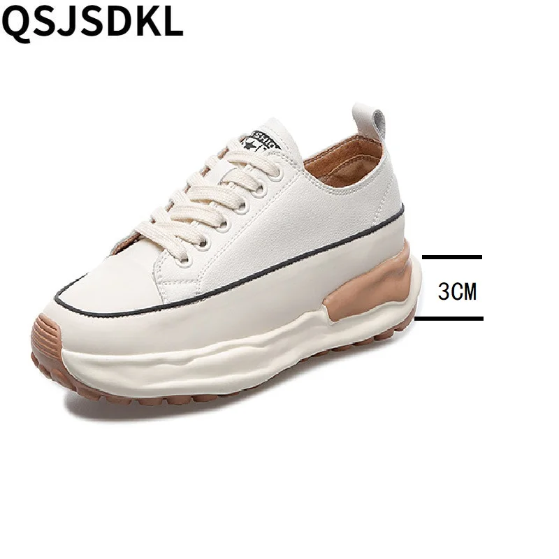 2023 New In Genuine Leather Vulcanized Sneakers for Women Shoes Style Breathable Comfy Fashion Female Casual Platform Shoes
2023 New In Genuine Leather Vulcanized Sneakers for Women Shoes Style Breathable Comfy Fashion Female Casual Platform Shoes
