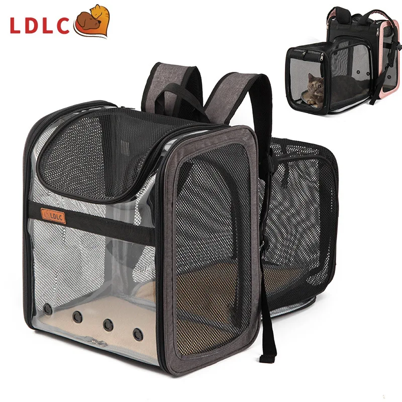 High Quality Transparent Fashionable Expandable Breathable Pet Bag Large Capatity Portable PVC Cat Backpack Folding Cat Bag
High Quality Transparent Fashionable Expandable Breathable Pet Bag Large Capatity Portable PVC Cat Backpack Folding Cat Bag