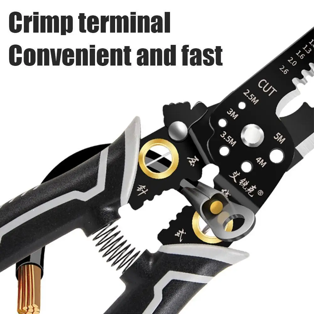 

Wire Pliers Copper Stripper Cutter Cable Tool Splitting Wire Wire Clamper Electrician Iron Winding Crimping Cutter