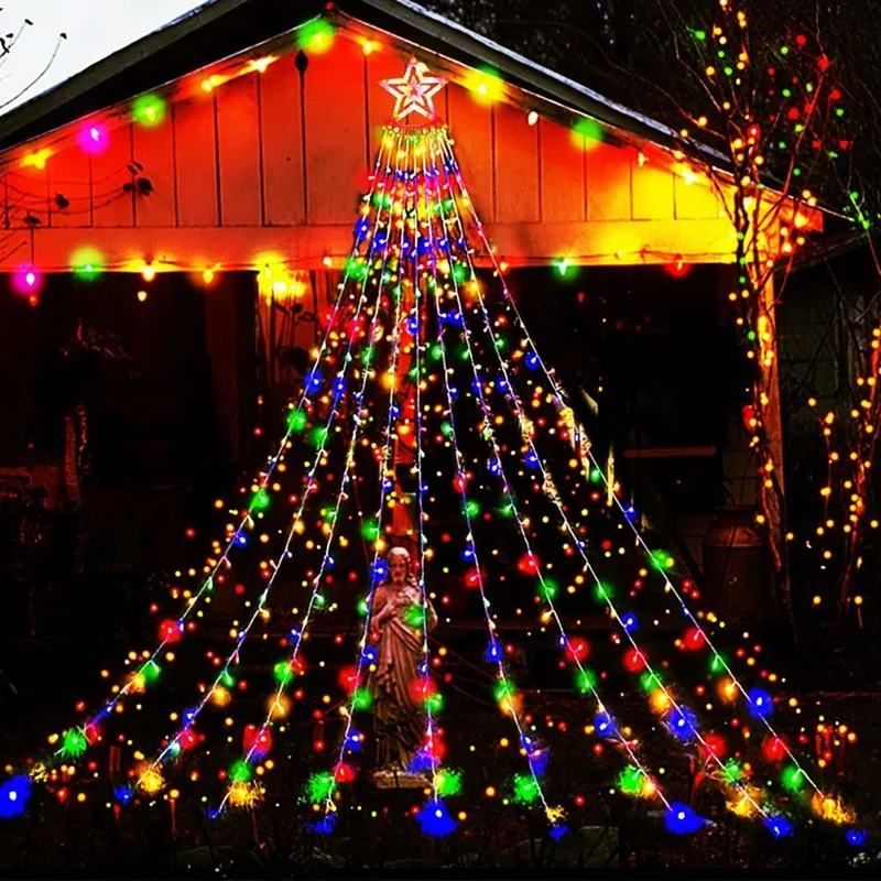 Outdoor Christmas Decorations , 12.6Ft 350LED Waterfall Lights, 8 Modes Christmas Lights, Decorations US Plug Promotion
Outdoor Christmas Decorations , 12.6Ft 350LED Waterfall Lights, 8 Modes Christmas Lights, Decorations US Plug Promotion