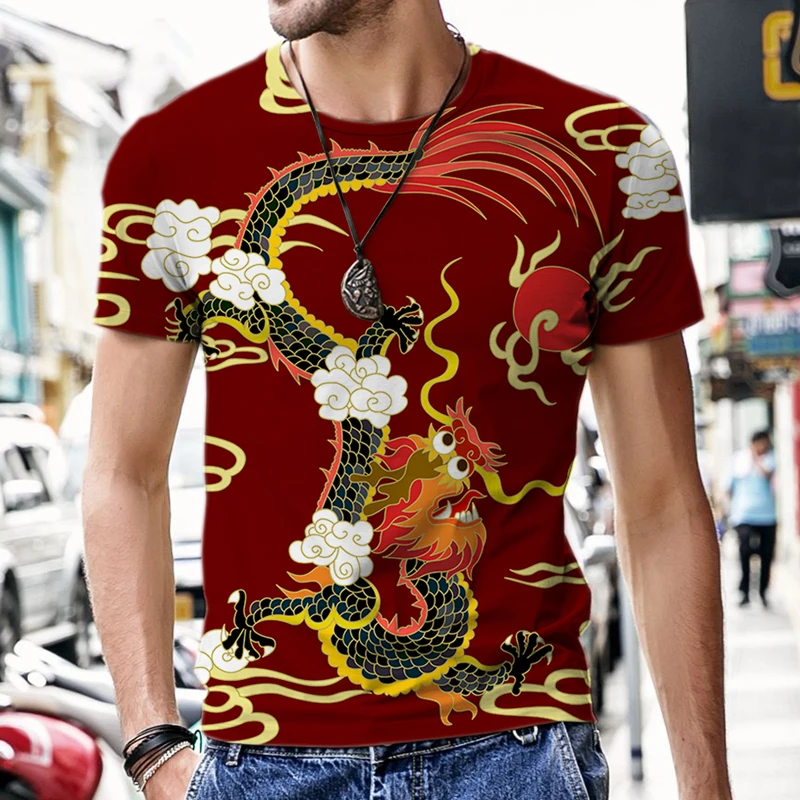 New Oversized T-shirt Casual Summer 3d Printing Chinese Dragon Totem Top Funny Fashion Short Sleeve Large Size Me Clothes Tops
New Oversized T-shirt Casual Summer 3d Printing Chinese Dragon Totem Top Funny Fashion Short Sleeve Large Size Me Clothes Tops