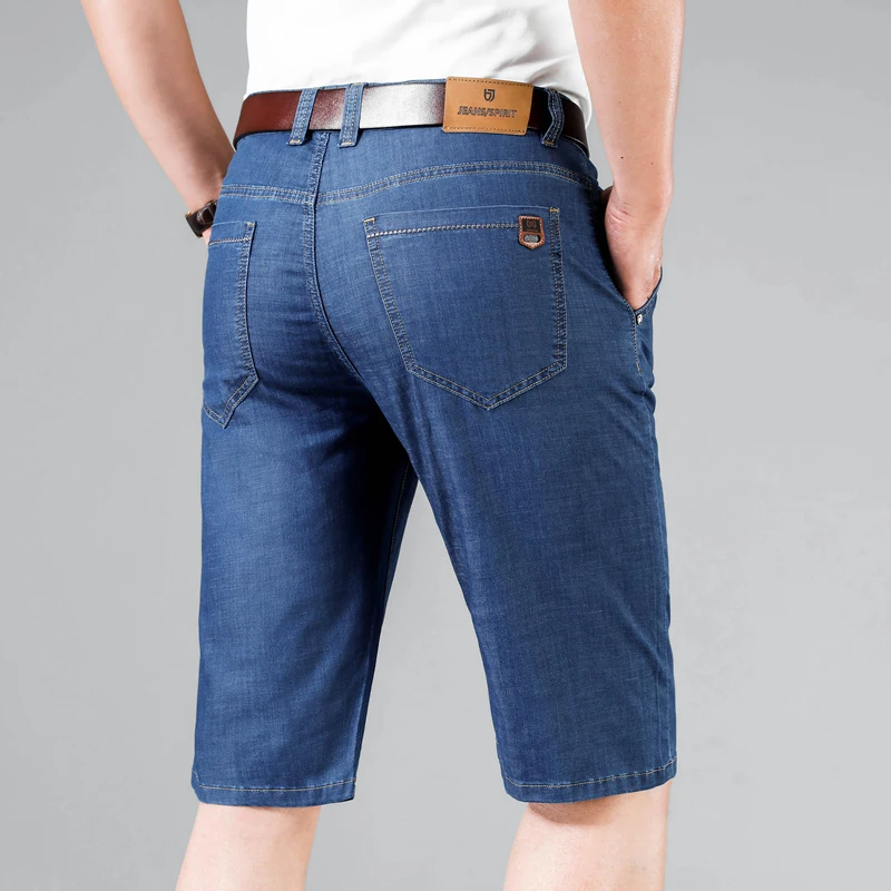 Classic Men Denim Shorts Straight Five-point Pants Knee Length Stretch Casual Business Office Male Clothing Denim Shorts
Classic Men Denim Shorts Straight Five-point Pants Knee Length Stretch Casual Business Office Male Clothing Denim Shorts