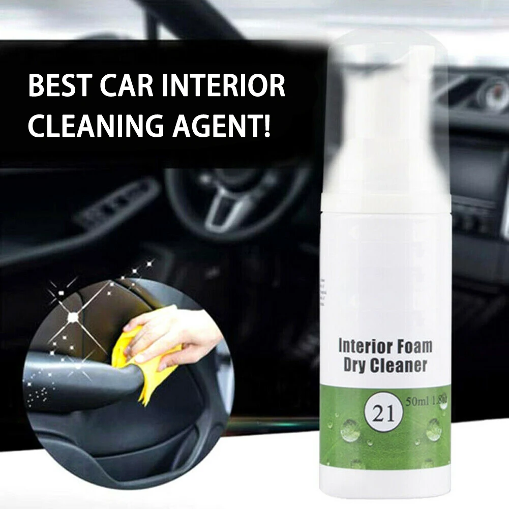 50ml Car Interior Leather Cleaning Foam Dry Cleaning Agent Auto Care Household Sofa Stain Remover Auto Roof Dash Cleaning Tool
50ml Car Interior Leather Cleaning Foam Dry Cleaning Agent Auto Care Household Sofa Stain Remover Auto Roof Dash Cleaning Tool