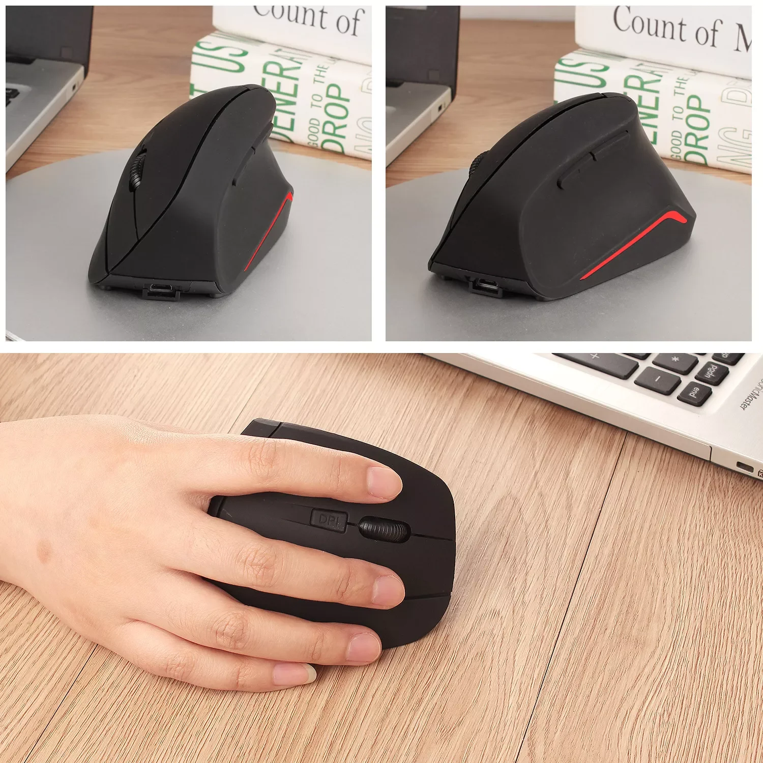 2.4G Wireless Vertical Mouse Rechargeable Ergonomic Mice 800/1200/1600 DPI Optical Mause USB Gaming Wired Mice For PC Laptop
2.4G Wireless Vertical Mouse Rechargeable Ergonomic Mice 800/1200/1600 DPI Optical Mause USB Gaming Wired Mice For PC Laptop