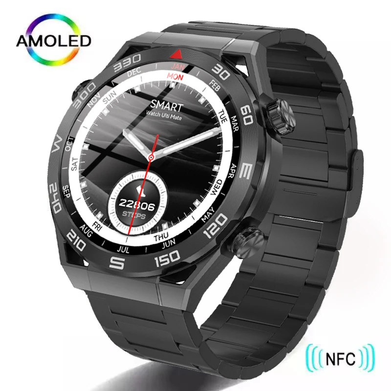 For Huawei 2023 NFC Smart Watch Men 1.6 inch 485*485 HD AMOLED Screen Compass Heart Rate BT Call IP68 Waterproof SmartWatch New 
For Huawei 2023 NFC Smart Watch Men 1.6 inch 485*485 HD AMOLED Screen Compass Heart Rate BT Call IP68 Waterproof SmartWatch New