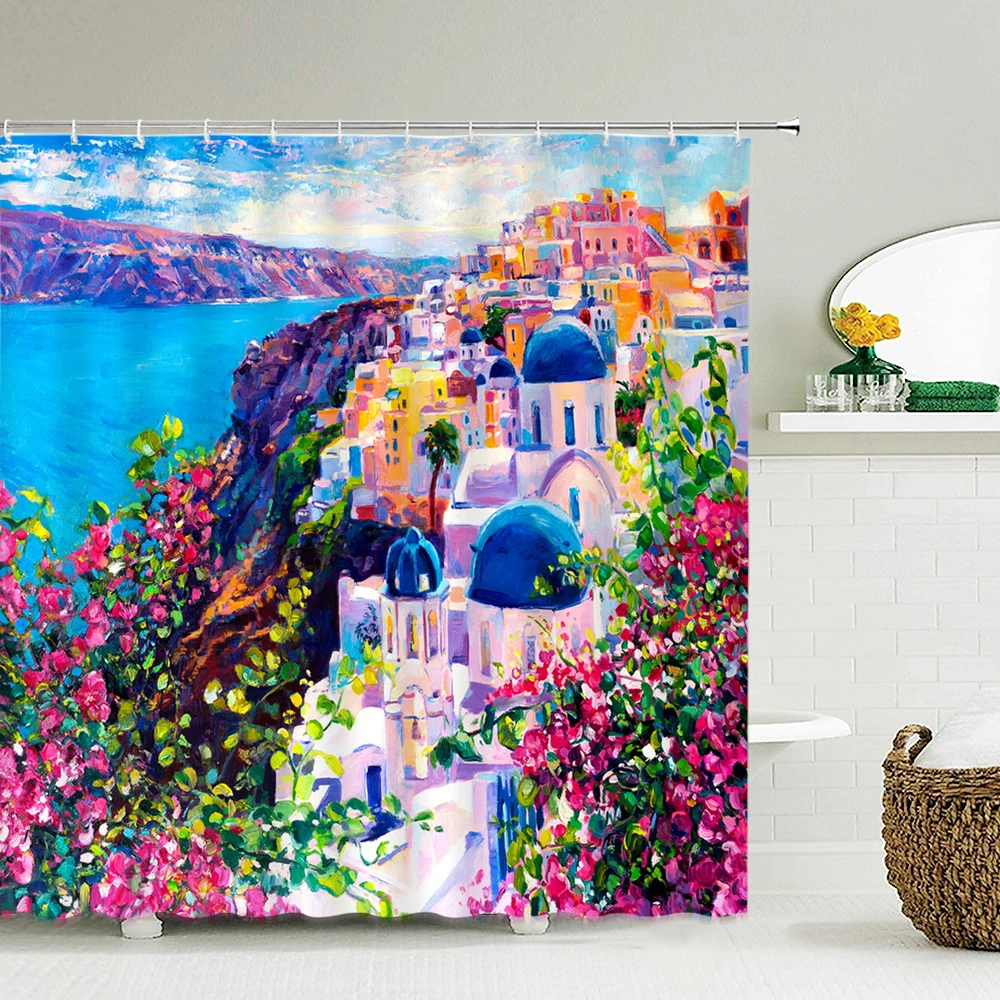 Idyllic Flowers Forest Landscape Shower Curtain Bathroom Curtains Frabic Colorful Waterproof Bath Curtain for Bathroom 180X180cm
Idyllic Flowers Forest Landscape Shower Curtain Bathroom Curtains Frabic Colorful Waterproof Bath Curtain for Bathroom 180X180cm