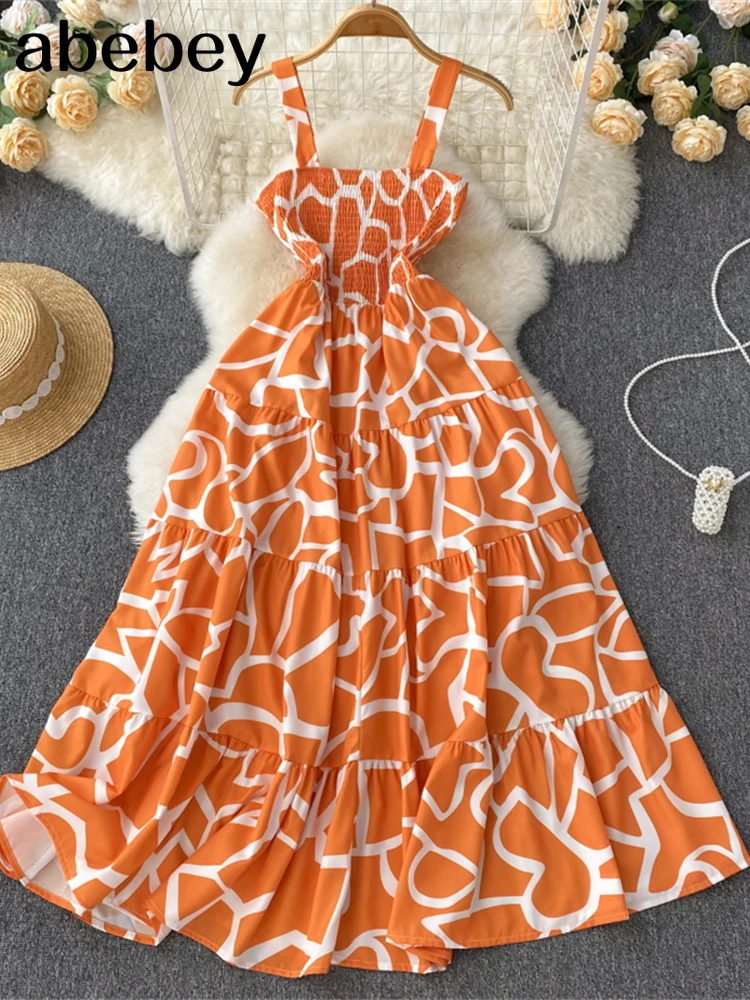 Women Floral Spaghetti Strap Dress Elastic Ruched Sexy Hollow Backless Party Maxi Long Dress Summer Boho Vacation Beach Sundress
Women Floral Spaghetti Strap Dress Elastic Ruched Sexy Hollow Backless Party Maxi Long Dress Summer Boho Vacation Beach Sundress