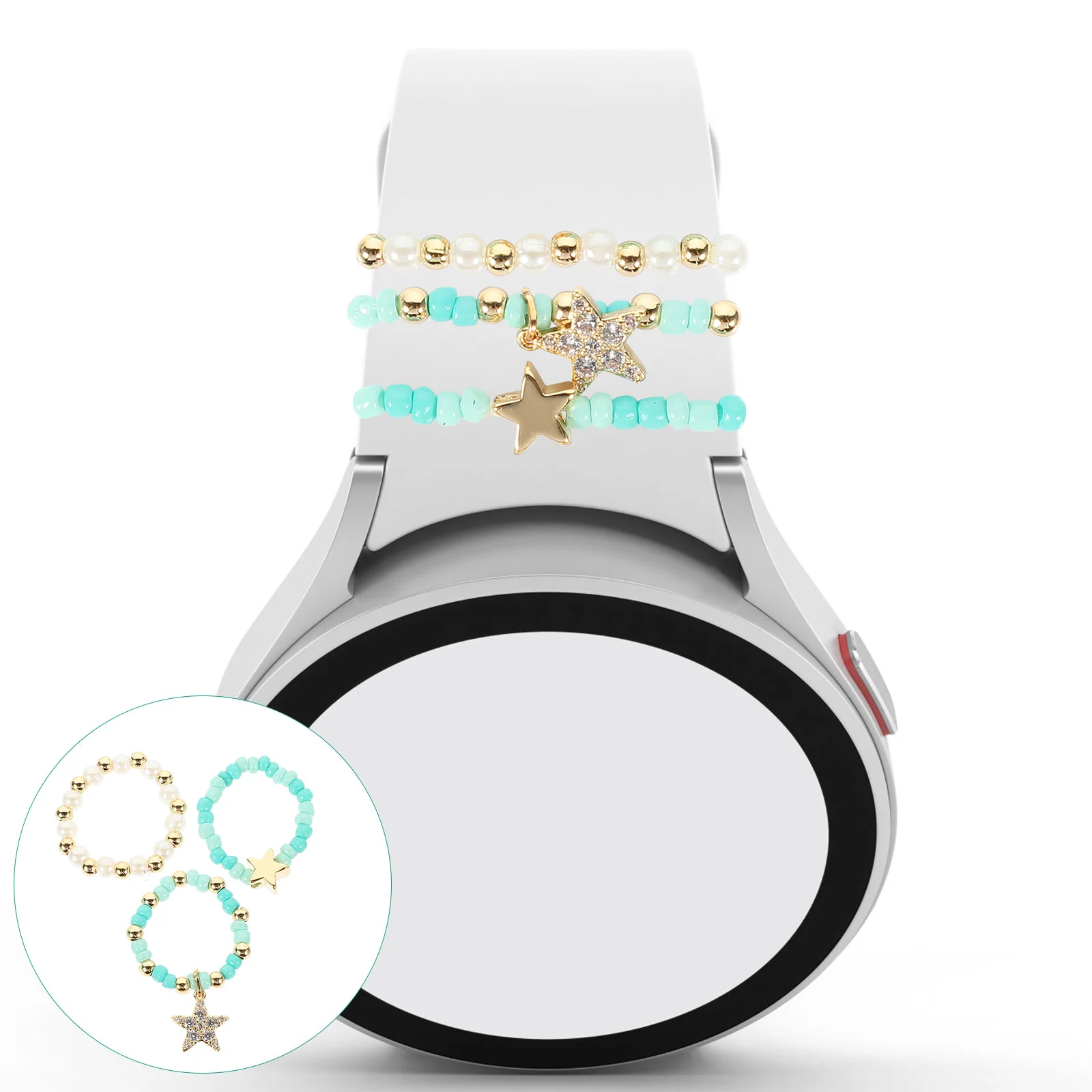 1 Set Charm Wristwatch Ornament Watch Decorative Charm Silicone Strap Loops Watchband Alloy Rings for Girls Indoor Outdoor
1 Set Charm Wristwatch Ornament Watch Decorative Charm Silicone Strap Loops Watchband Alloy Rings for Girls Indoor Outdoor