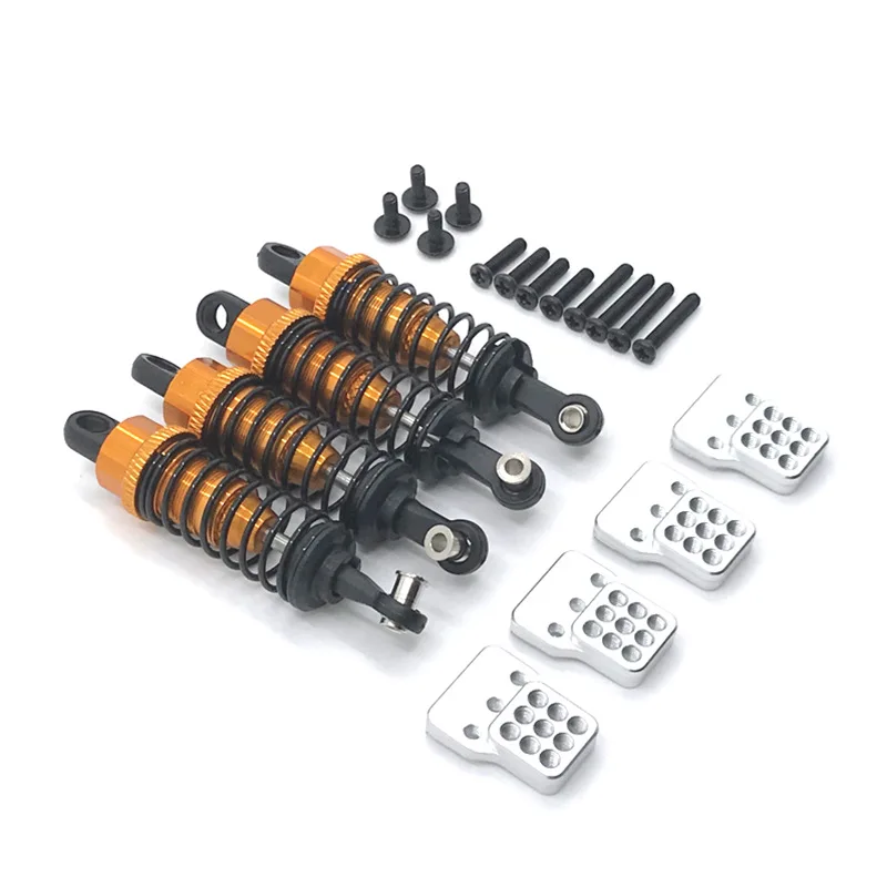 

4Pcs Metal Shock Absorber Damper with Extender Seat for WPL C14 C24 C34 MN D90 D99 MN90 MN99S RC Car Upgrade Parts,4