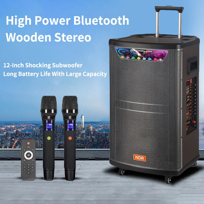 Мощный Bluetooth-динамик 100 Вт, супер источник питания, уличный беспроводной TWS-сабвуфер, деревянная стереоколонка с микрофоном
Мощный Bluetooth-динамик 100 Вт, супер источник питания, уличный беспроводной TWS-сабвуфер, деревянная стереоколонка с микрофоном