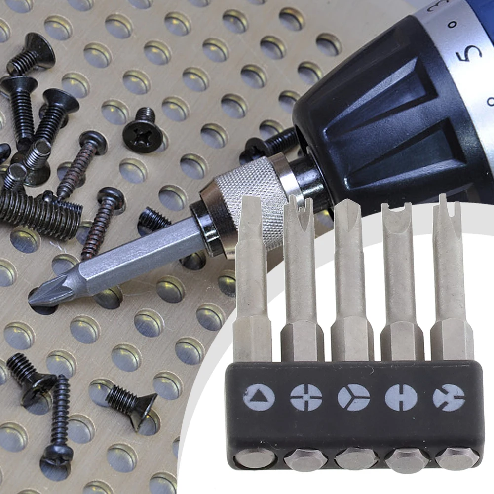 5Pcs Special-shaped Screwdriver Set 50mm U-shaped Y-Type Triangle Inner Cross Three Points Screwdriver Bit Tool
5Pcs Special-shaped Screwdriver Set 50mm U-shaped Y-Type Triangle Inner Cross Three Points Screwdriver Bit Tool