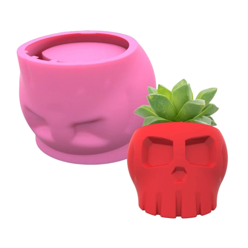 Homemade Flower Pot Resin Mold Skull Succulent Silicone Mold Handicraft Gift Dropshipping 
Homemade Flower Pot Resin Mold Skull Succulent Silicone Mold Handicraft Gift Dropshipping