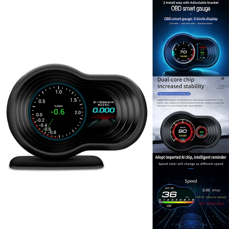 F9 HUD OBD2 HD цифровой дисплей Guage контроллер скорости с ускорением турбо тормоз Тестирование Автомобиля
F9 HUD OBD2 HD цифровой дисплей Guage контроллер скорости с ускорением турбо тормоз Тестирование Автомобиля