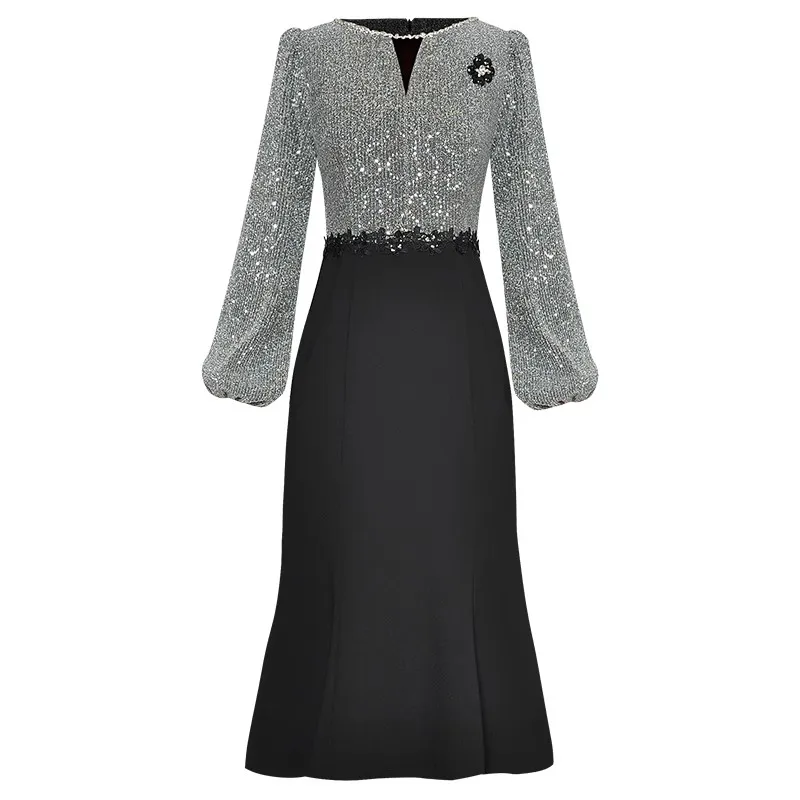 Женское офисное платье с юбкой-годе и рукавами-фонариками
Женское офисное платье с юбкой-годе и рукавами-фонариками