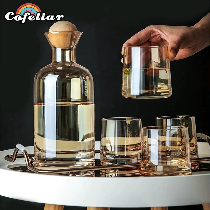 1.2L Water Kettle Amber Borosilicate Glass Tea Pot 250ml Water Cup Heat-Resistant Glass Bottle Water Pitcher Beverage Dispenser
1.2L Water Kettle Amber Borosilicate Glass Tea Pot 250ml Water Cup Heat-Resistant Glass Bottle Water Pitcher Beverage Dispenser