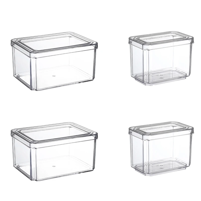 4Pcs Refrigerator Food Storage Containers With Lids Transparent Plastic Seal Tank Separate Vegetable Fruit Fresh Box
4Pcs Refrigerator Food Storage Containers With Lids Transparent Plastic Seal Tank Separate Vegetable Fruit Fresh Box