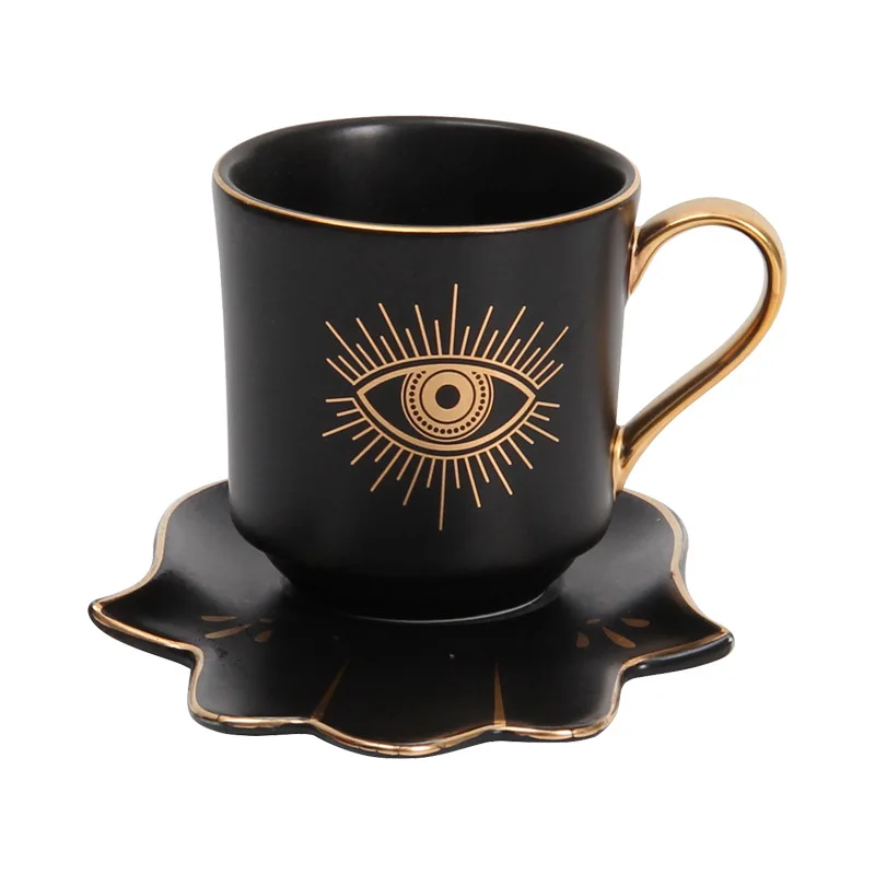 Turkish INS Style Creative Ceramic Coffee Cup and Saucer Set Household Tea Cup Mugs Coffee Cups
Turkish INS Style Creative Ceramic Coffee Cup and Saucer Set Household Tea Cup Mugs Coffee Cups