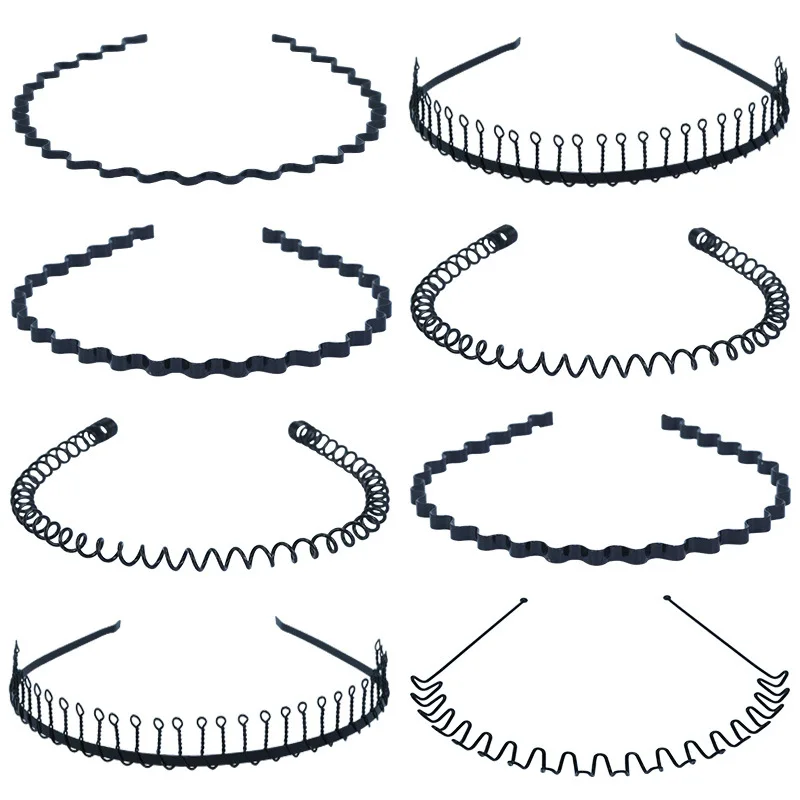 Black Metal Spiral Headband For Men Women Hair Band Wave Shaped Hairband Face Washing Headdress Unisex Hair Hoop Hair Accessory
Black Metal Spiral Headband For Men Women Hair Band Wave Shaped Hairband Face Washing Headdress Unisex Hair Hoop Hair Accessory